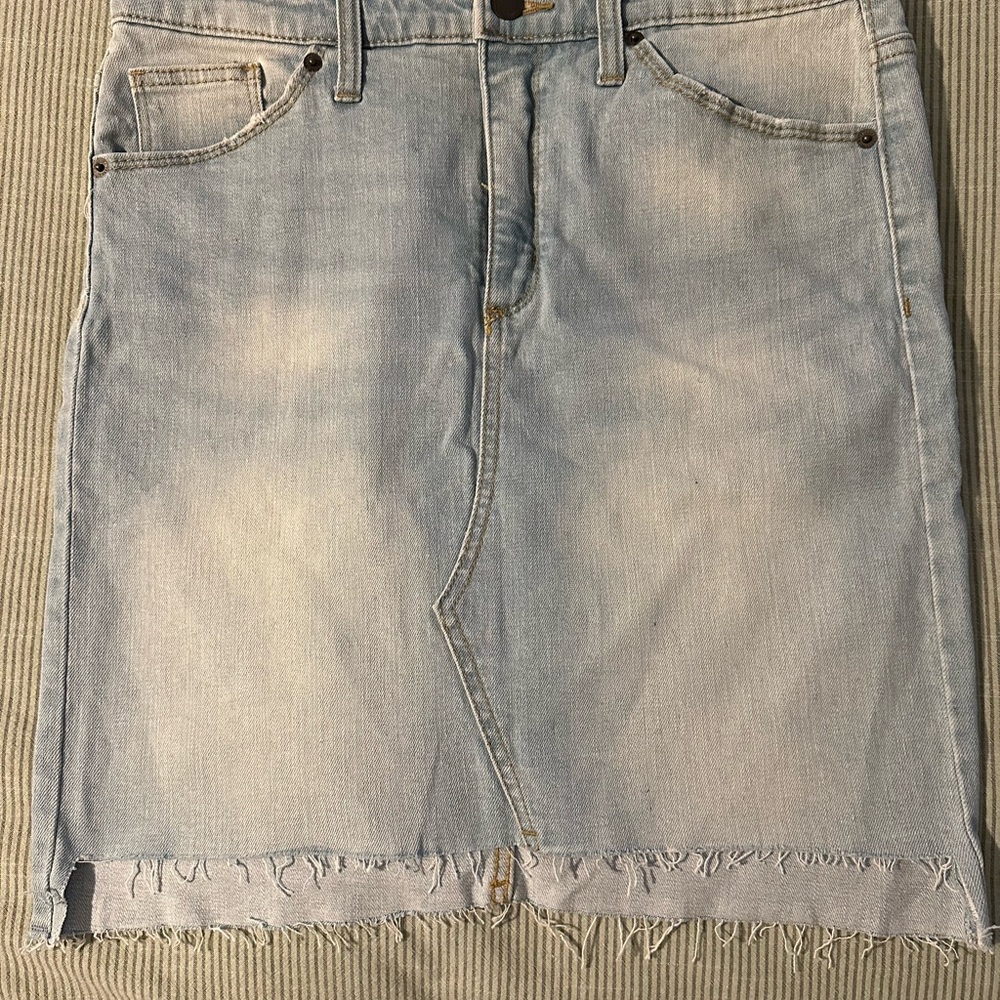 Light Blue Denim Skirt